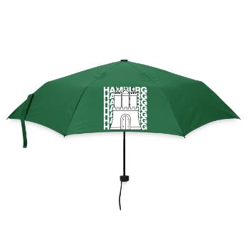 HAMBURG STADTTOR, HANSE, MOIN, HH - Regenschirm (klein) - Flaschengrün - Vorne