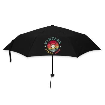Vintage 1973 - Regenschirm (klein) - Schwarz - Vorne