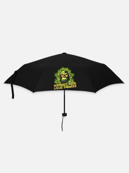 Support your local farmers - Regenschirm (klein) - Schwarz