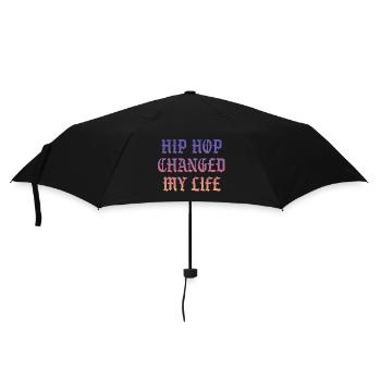 Hip Hop changed my Life - Umbrella (small) - black - Front