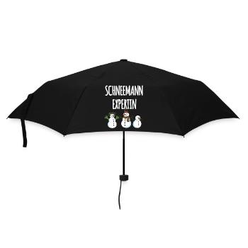 Expert en bonhommes de neige - Parapluie standard - noir - Devant