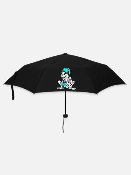 Skeleton DJ with controller and headset - Umbrella (small) - black