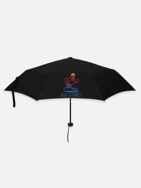 Allez la France Fussball Hahn - Regenschirm (klein) - Schwarz