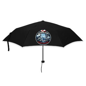 Drapeau du Groenland n’est pas à vendre - Parapluie standard - noir - Devant