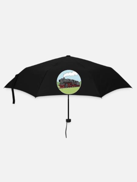 Steam Locomotive Locomotive Railway Locomotive Br01 - Umbrella (small) - black