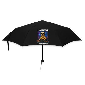Labrador DJ: I Don't Fetch, I Drop Beats! - Umbrella (small) - black - Front