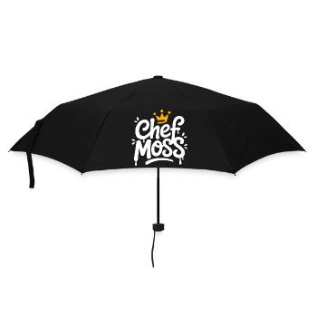 Chef Moss Crown Logo - Umbrella (small) - black - Front