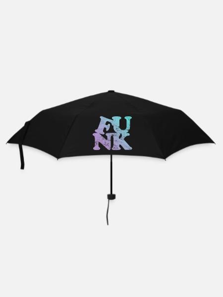 Funk Musik - Regenschirm (klein) - Schwarz