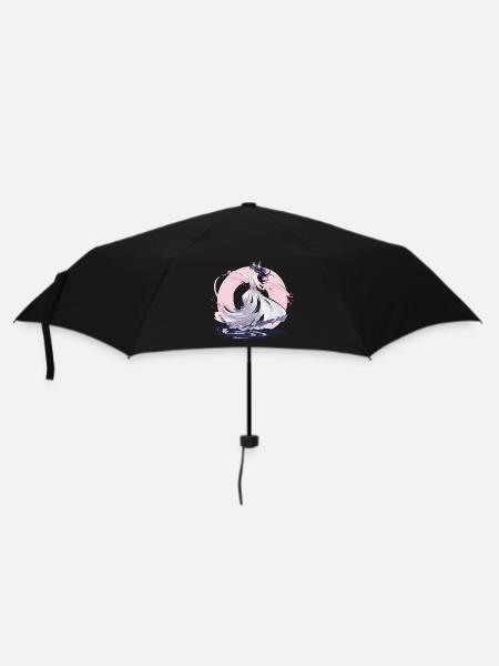 Mondtanz der Kirschblüten Fee - Regenschirm (klein) - Schwarz