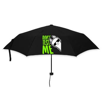 Don't Test Me Lama Naughty Funny Quote Saying Logo - Umbrella (small) - black - Front