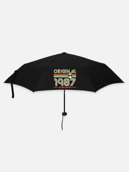 Originalausgabe von 1987 Retro - Regenschirm (klein) - Schwarz