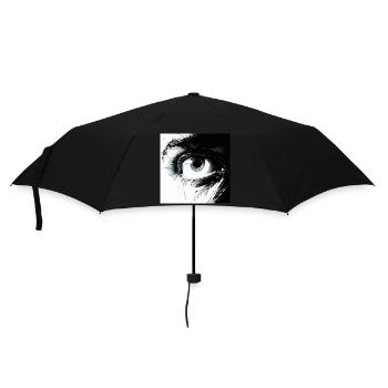 Abstract eye in black and white - Umbrella (small) - black - Front