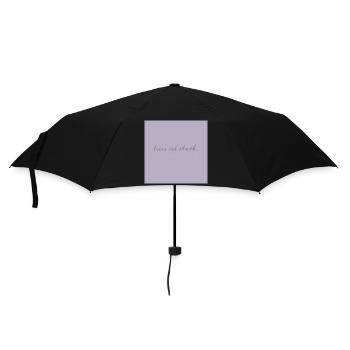 Quiet Is Strong Typography Poster Minimalist - Umbrella (small) - black - Front