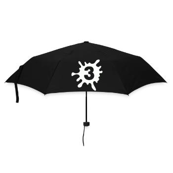 klecks_3- - Umbrella (small) - black - Front