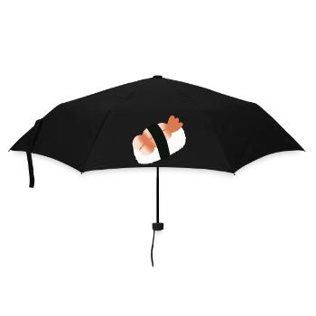 Sushi minimaliste aux crevettes nigiri - Parapluie standard - noir - Devant