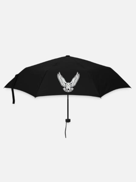 Harfang des Neiges Vol Attaque Mascotte Chouette - Parapluie standard - noir
