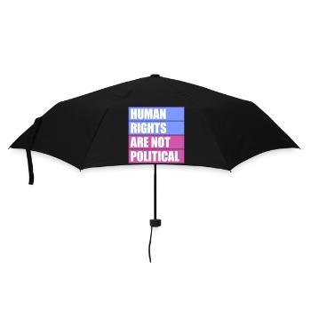 Les droits de l’homme ne sont pas politiques Logo Menschenrechte - Parapluie standard - noir - Devant
