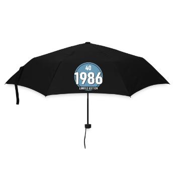 40e Anniversaire Homme Femme 40 Ans 1986 Cadeau  - Parapluie standard - noir - Devant