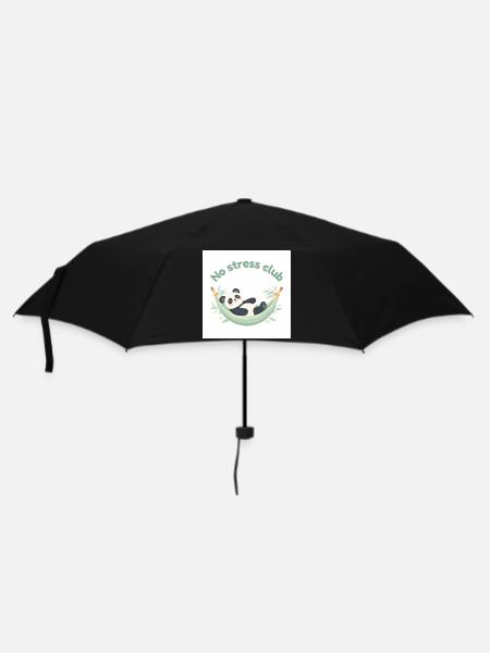 No Stress Club Panda in Hammock - Umbrella (small) - black
