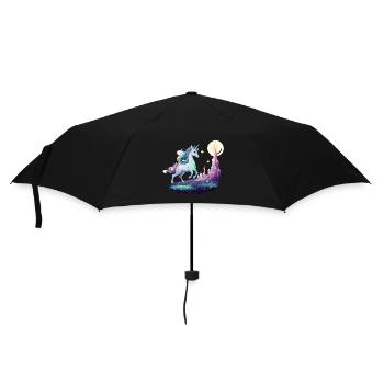 Moon Tower Unicorn Dream - Umbrella (small) - black - Front