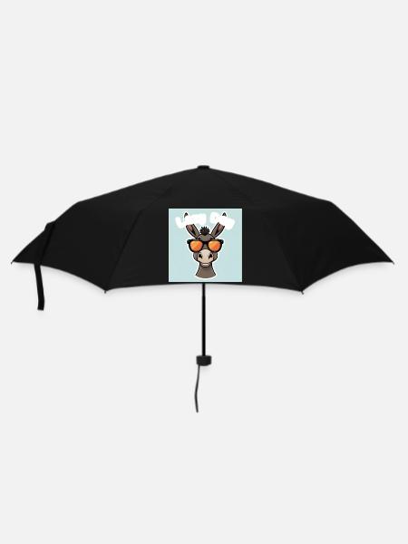 Donkey in orange summer glasses - Umbrella (small) - black
