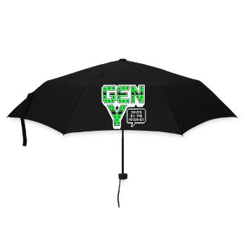Generation Y, gen Y, Millennials Shirt, Pullover Hoodie - Umbrella (small) - black - Front
