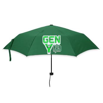 Generation Y, gen Y , Millennials Shirt, Hoodie - Regenschirm (klein) - Flaschengrün - Vorne