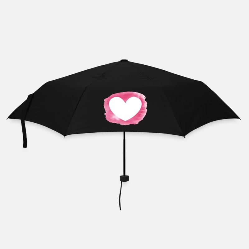 Heart - personalizable - Umbrella (small) - black