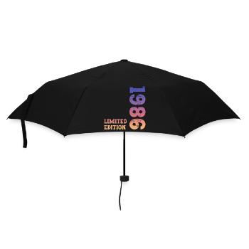 1986 Limited Edition Birthday - Umbrella (small) - black - Front