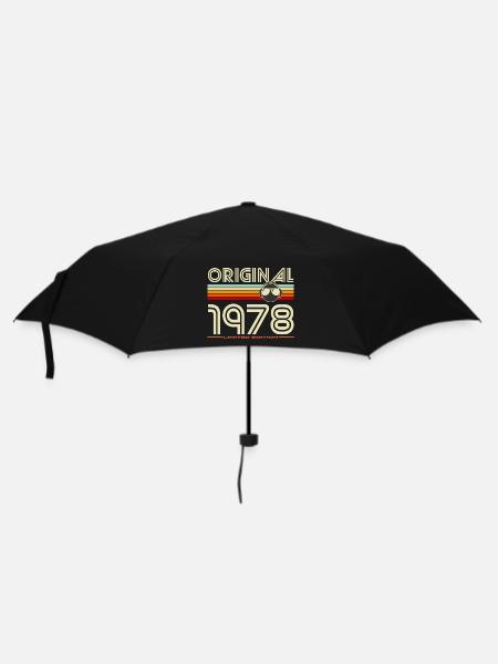 Originaler Retro-Helm von 1978 - Regenschirm (klein) - Schwarz