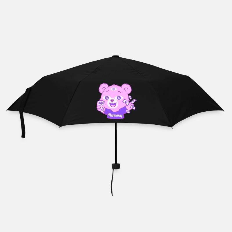 Harmoney Teddy - Parapluie standard - noir