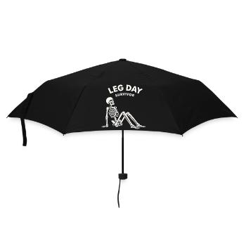 Leg Day Survivor – Chemise humoristique de fitness - Parapluie standard - noir - Devant