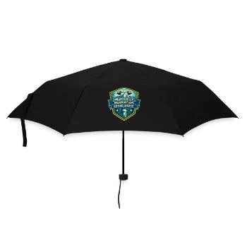Kraft Motivation Kommt Später - Regenschirm (klein) - Schwarz - Vorne