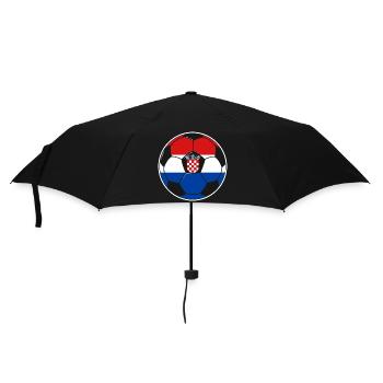 Football - Équipe Croatie - Parapluie standard - noir - Devant