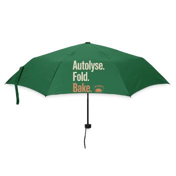 Autolyse Fold Bake Bread - Umbrella (small) - bottlegreen - Front