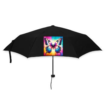 papillon - Parapluie standard - noir - Devant