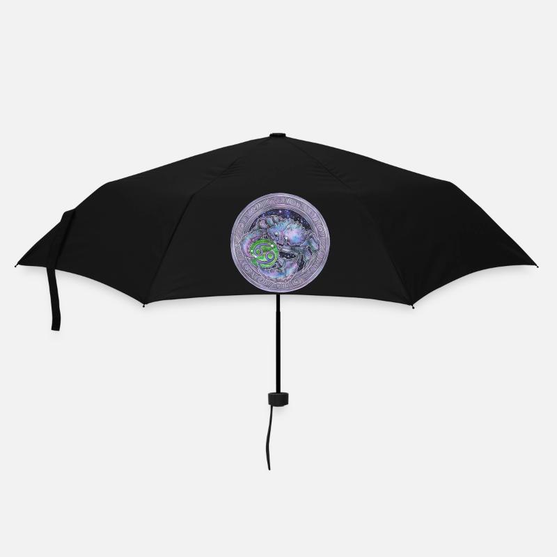 Zodiac Sign Sternzeichen Krebs Cancer Geschenk - Regenschirm (klein) - Schwarz