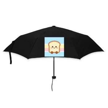Cute Sandwich Cartoon Shirt – Pastel Streetwear - Umbrella (small) - black - Front