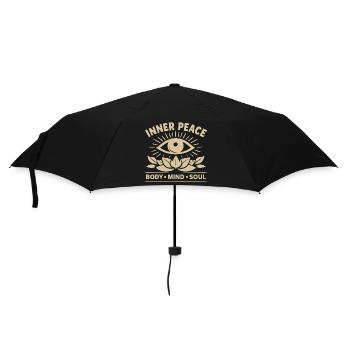 Inner Peace Body Mind Soul Eye - Umbrella (small) - black - Front