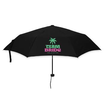 TEAM BRIDE – MALLE EDITION - Regenschirm (klein) - Schwarz - Vorne