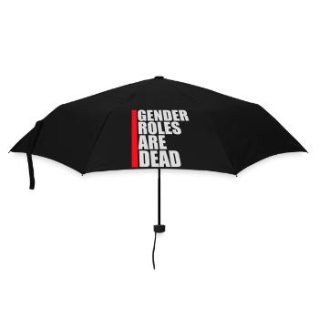 Gender Roles Are Dead Statement Freiheit Spruch - Regenschirm (klein) - Schwarz - Vorne
