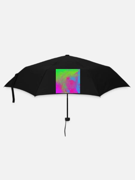 Explosion de gradient de colorant néon vif - Parapluie standard - noir