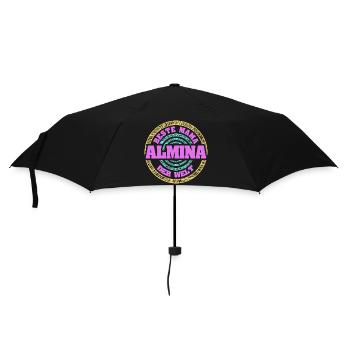 Beste Mama der Welt Allmina - Regenschirm (klein) - Schwarz - Vorne