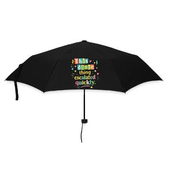 Cette danse a rapidement dégénéré - Parapluie standard - noir - Devant