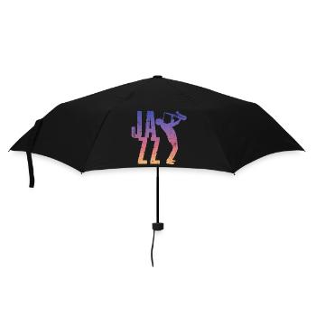 Jazz Retro - Regenschirm (klein) - Schwarz - Vorne