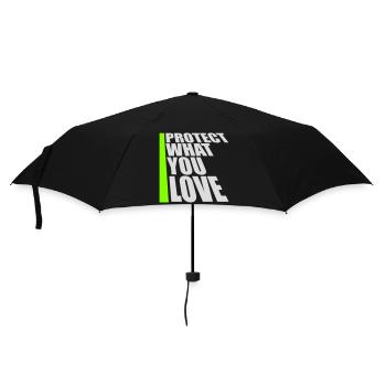 Protect What You Love Nature Protection Statement Logo - Umbrella (small) - black - Front