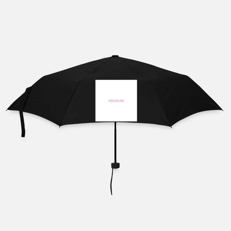 Pilates, Matcha, wiederholen - Regenschirm (klein) - Schwarz