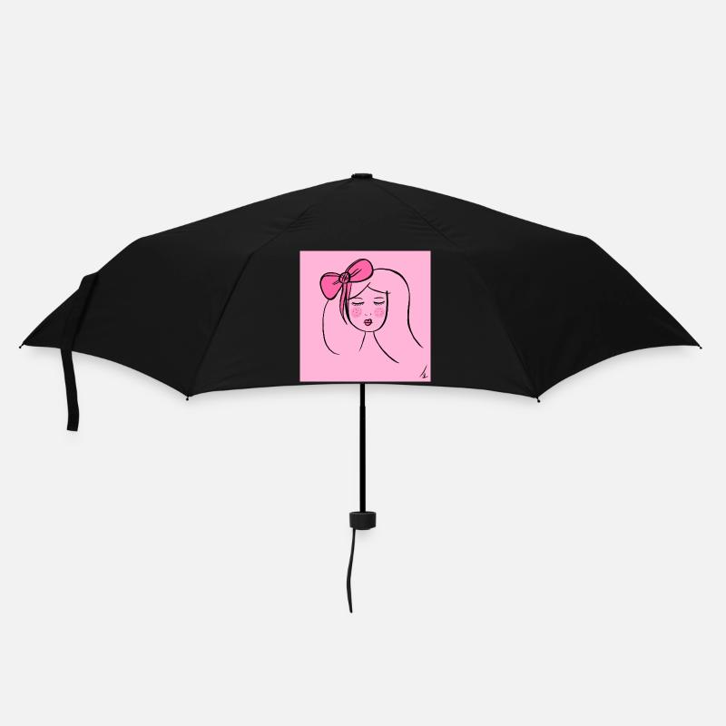 Fille Rose - Parapluie standard - noir
