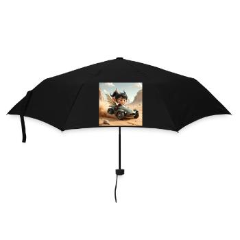 Fairy Adventurer in a desert car - Umbrella (small) - black - Front