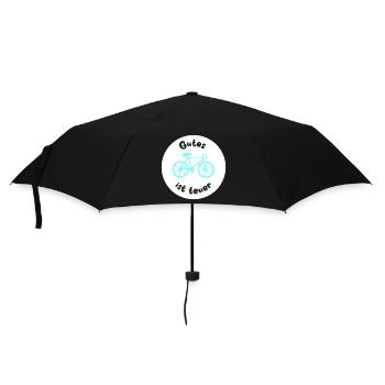 Rad Fahrrad coole Quotes Sprüche radeln teuer Fan - Regenschirm (klein) - Schwarz - Vorne